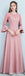 Dusty Pink Floor Length Mismatched Simple Cheap Bridesmaid Dresses Online, WG517