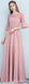 Dusty Pink Floor Length Mismatched Simple Cheap Bridesmaid Dresses Online, WG518