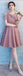 Dusty Pink Short Mismatched Simple Cheap Bridesmaid Dresses Online, WG510