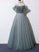 Elegant A-line Cold Shoulder Cheap Maxi Long Prom Dresses,Evening Dresses,12912