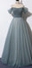 Elegant A-line Cold Shoulder Cheap Maxi Long Prom Dresses,Evening Dresses,12912