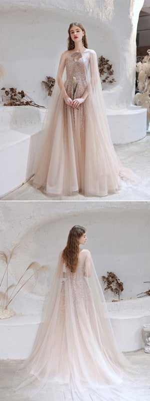 Elegant A-line Strapless Sweetheart Long Prom Dresses Online,Evening Party Dresses,12574
