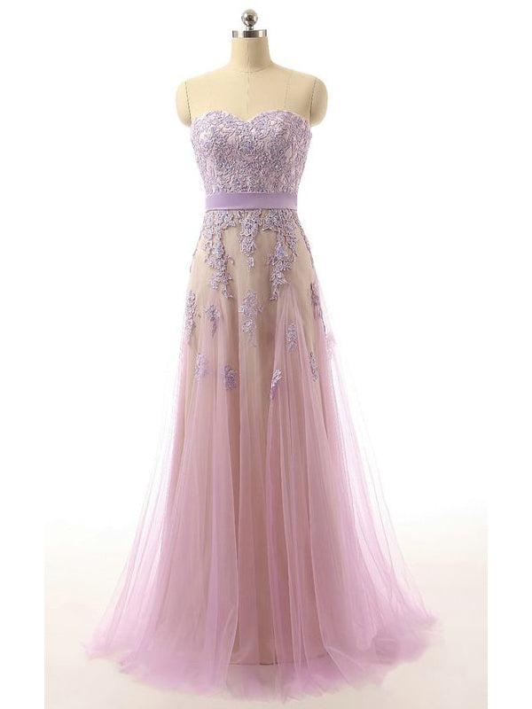 Elegant A-line Sweetheart Maxi Long Prom Dresses,Evening Dresses,12962