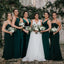 Emerald Green Mermaid Cheap Long Cheap Bridesmaid Dresses Online, WG632