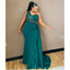 Emerald Green Mermaid One Shoulder Cheap Long Bridesmaid Dresses,WG1198