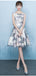Floral Straps Short Homecoming Dresses,Cheap Short Prom Dresses,CM931