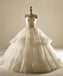 Grand Sweetheart Lace Hem Skirt Long Wedding Dresses, Custom Made Wedding Dresses, Affordable Wedding Bridal Gowns, WD229