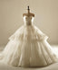 Grand Sweetheart Lace Hem Skirt Long Wedding Dresses, Custom Made Wedding Dresses, Affordable Wedding Bridal Gowns, WD229
