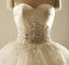 Grand Sweetheart Lace Hem Skirt Long Wedding Dresses, Custom Made Wedding Dresses, Affordable Wedding Bridal Gowns, WD229