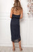 Halter Navy Chiffon Short Bridesmaid Dresses Online, Cheap Bridesmaids Dresses, WG751