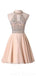 Halter Sexy Open Back Chiffon Cheap Homecoming Dresses Online, Cheap Short Prom Dresses, CM778