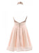 Halter Sparkly Sequin Short Homecoming Prom Dresses, Affordable Short Party Prom Sweet 16 Dresses, Perfect Homecoming Cocktail Dresses, CM378
