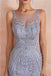 Heavily Beaded Lilac Mermaid Evening Prom Dresses, Evening Party Prom Dresses, 12110