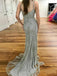 Heavily Beaded Mermaid Rhinestone Long Evening Prom Dresses, Party Custom Prom Dresses, 18638