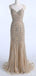 Heavily Beaded Mermaid Rhinestone Long Evening Prom Dresses, Party Custom Prom Dresses, 18638