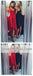 High Low V Neck Simple Cheap Short Red Homecoming Dresses Online, CM535