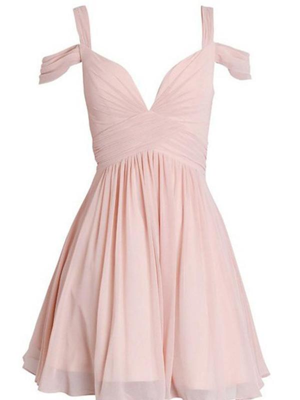 Hot selling off shoulder chiffon simple elegant freshman homecoming prom dress,BD00147