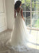 Illusion Lace A-line Cheap Wedding Dresses Online, Cheap Lace Bridal Dresses, WD440