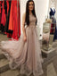 Lace Beaded Jewel Neck Cheap Long Evening Prom Dresses, Cheap Sweet 16 Dresses, 18372