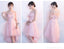 Lace High Low Sweetheart Pink Homecoming Dresses Online, Cheap Short Prom Dresses, CM792