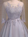 Lace Long Sleeve See Through Open Back Homecoming Prom Dresses, Affordable Short Party Prom Dresses, Perfect Homecoming Dresses, CM284