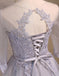 Lace Long Sleeve See Through Open Back Homecoming Prom Dresses, Affordable Short Party Prom Dresses, Perfect Homecoming Dresses, CM284
