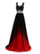 Lace Straps Beaded Ombre Cheap Long Evening Prom Dresses,  Custom Sweet16 Dresses, 18396