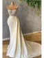 Light Champagne Sheath Spaghetti Straps Cheap Long Prom Dresses,12805