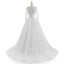 Long Sleeve A line Lace See Through Wedding Bridal Dresses, Custom Made Wedding Dresses, Affordable Wedding Bridal Gowns, WD247