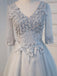 Long Sleeve Gary Lace See Through Homecoming Prom Dresses, Affordable Short Party Prom Dresses, Perfect Homecoming Dresses, CM271