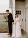 Long Sleeves Backless Cheap Wedding Dresses Online, Cheap Unique Bridal Dresses, WD607