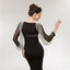 Long Sleeves Black Mermaid Long Evening Prom Dresses, Evening Party Prom Dresses, 12008