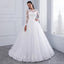 Long Sleeves Detachable Lace Cheap Wedding Dresses Online, Cheap Bridal Dresses, WD498