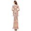 Long Sleeves Detachable Sparkly Sequin Evening Prom Dresses, Evening Party Prom Dresses, 12106