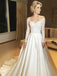 Long Sleeves Elegant Cheap Wedding Dresses Online, Cheap Wedding Gown, WD667