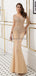 Long Sleeves Heavily Beaded See Through Mermaid Evening Prom Dresses, Evening Party Prom Dresses, 12096