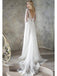 Long Sleeves Lace Backless Cheap Wedding Dresses Online, Cheap Bridal Dresses, WD543