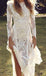 Long Sleeves Lace Mermaid Long Wedding Dresses Online, Cheap Bridal Dresses, WD532