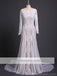 Long Sleeves Lace Mermaid Long Wedding Dresses Online, Cheap Bridal Dresses, WD532