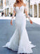 Long Sleeves Mermaid Sweetheart Handmade Lace Wedding Dresses,WD757