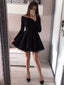 Long Sleeves Off Shoulder Short Cheap Homecoming Dresses Online, CM700