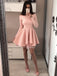 Long Sleeves Off Shoulder Short Cheap Homecoming Dresses Online, CM700