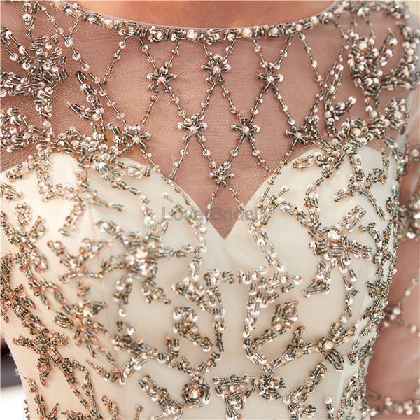 Long Sleeves Sparkly Sequin Mermaid Evening Prom Dresses, Evening Party Prom Dresses, 12047