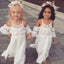 Lovely Short Sleeves Pretty Cheap Long Flower Girl Dresses, FD001