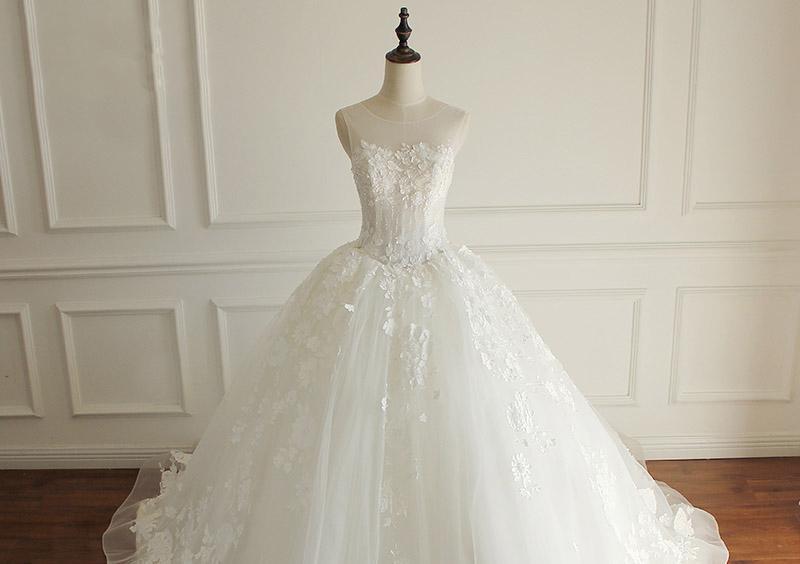 Luxurious Lace Beaded A line Wedding Bridal Dresses, Custom Made Wedding Dresses, Affordable Wedding Bridal Gowns, WD255