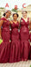 Mermaid Applique Sleeveless Cheap Long Bridesmaid Dresses Online, WG846
