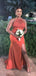 Mermaid Sleeveless Halter Side Slit Long Bridesmaid Dresses Online, WG822
