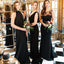 Mismatched Black Cheap Bridesmaid Dresses Online, WG773