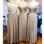 Mismatched Champagne Long Bridesmaid Dresses Online, Cheap Bridesmaids Dresses, WG699