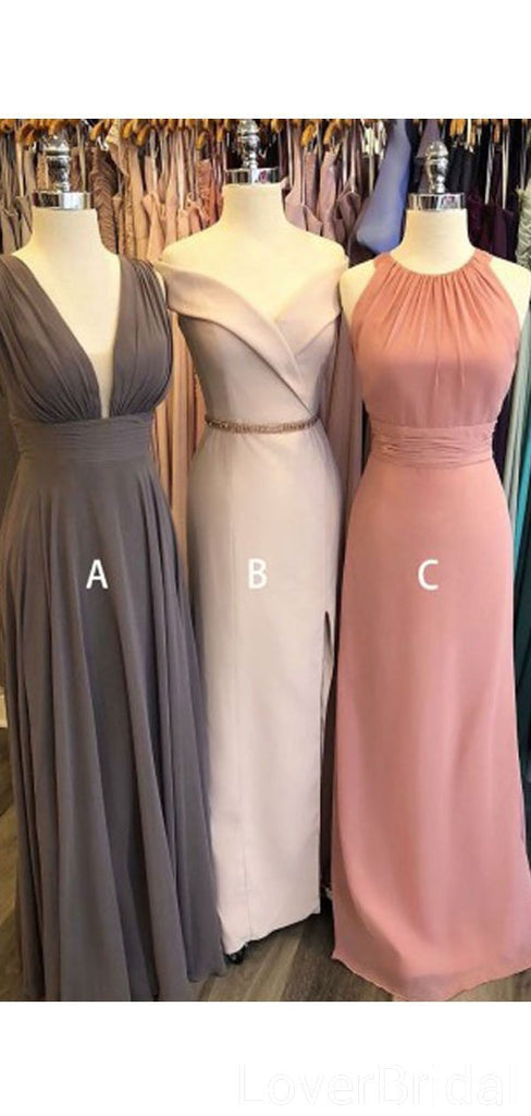 Mismatched Cheap Long Cheap Bridesmaid Dresses Online, WG616